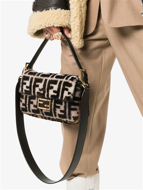 fendi shearling bag